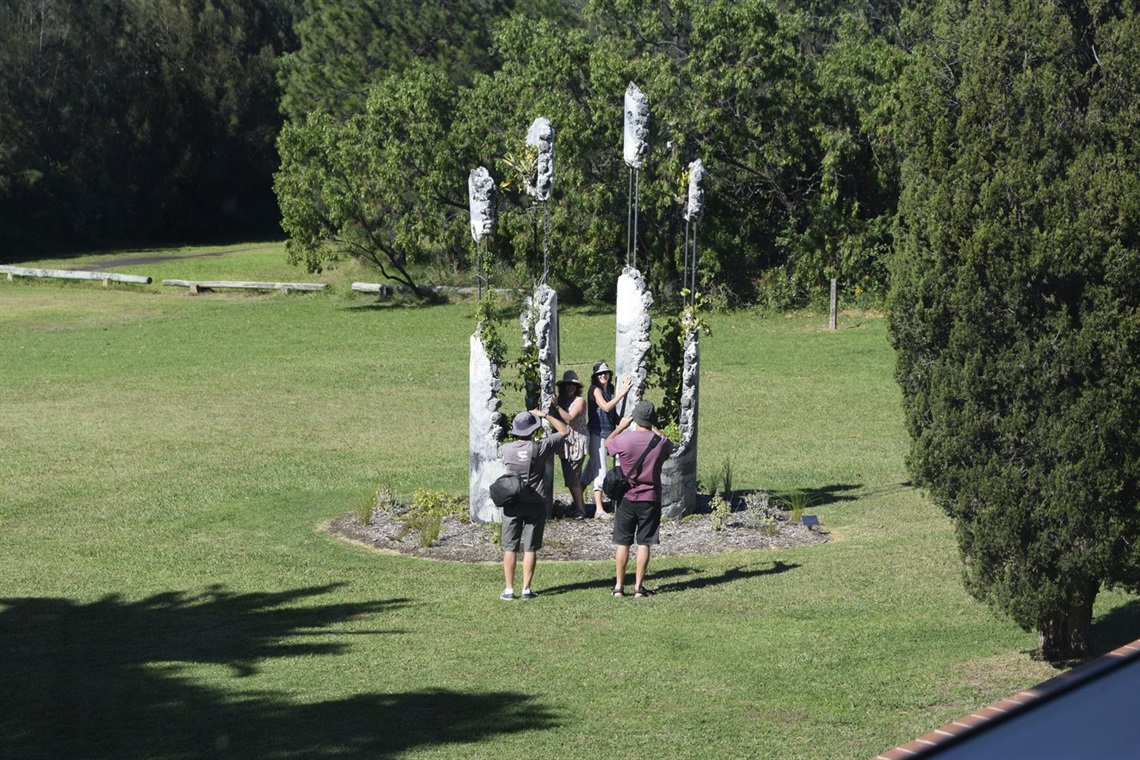 May 2017 people and  Jamie North sculpture.JPG