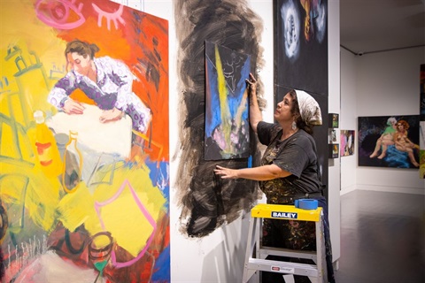 Wendy Sharpe at MAC yapang